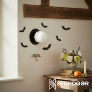 Opalume White Opal Glass Bulb-Globe Flush-Mount Ceiling Light for Entry & Living Room